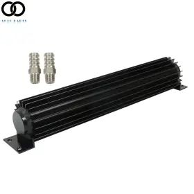 Apo248848 Autoooparts 15 Inch Aluminum Dual Pass Transmission Trans Cooler With 1/4 Npt Fitting Universal