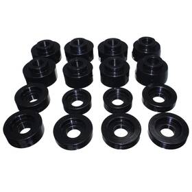 Energy Suspension 4.4124g Black Body Mounts For 08-16 F-250 F-350 Super Duty Set