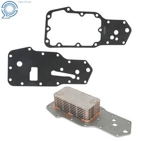 Happy19star Hp89649 New Engine Oil Cooler Core For Dodge Ram Cummins 5.9l 1989-2002 With Gasket 12v