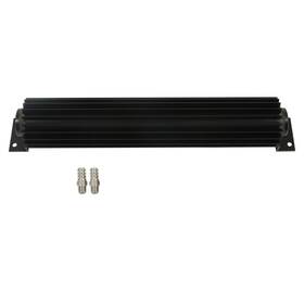 Menbager 1182028 Universal Aluminum 15 Inch Dual Pass Transmission Trans Cooler With 1/4 Npt Fitting