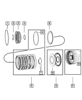 05073003ac Mopar Genuine Automatic Transmission Clutch Package 5073003ac