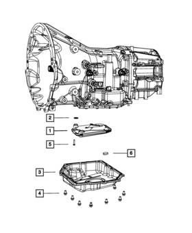 Mopar 52852912ac Genuine Transmission Oil Pan