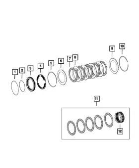 68214884ab Mopar Genuine Transmission Overhaul Kit