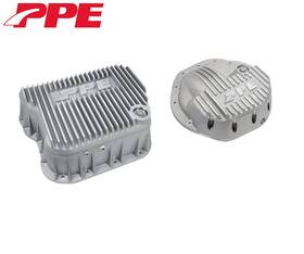 Ppe 228051000 Raw Deep Trans Pan And Front Diff Cover For 03-09 Dodge Ram 2500/3500 5.9l