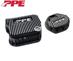 228051010 Ppe Brushed Deep Trans Pan And Front Diff Cover For 03-09 Dodge Ram 2500/3500 5.9l