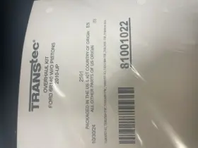 81001022 Trans Tec 2010 - Up 6r140 Overhaul Kit With Out Pistons