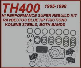 Transtar 34008afhp Th400 High Performance Transmission Rebuild Kit65-98