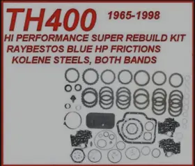 34008afhp Transtar Th400 High Performance Transmission Rebuild Kit65-98