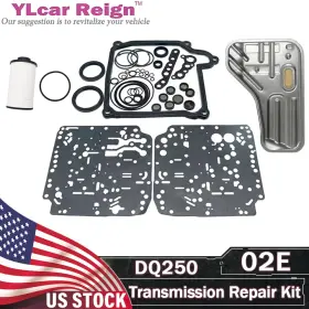 02e325429 Ylcar Reign 02e-dq250 Dq250 02e Auto Transmission Overhaul Repair Kit Oil Filter For Vw Audi