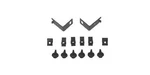 Mustang Front Bumper Bar Overrider Fitting Kit 1964 1965 1966 Coupe Conv Fastbac Brand. Price: $56.63.