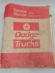 Assembled 1975 Dodge 100-800 Series Truck Service Manual Conv. Fwd Control 4X4 Used. Price: $44.99.
