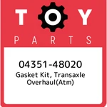 04351-48020 Toyota Gasket Kit, Transaxle Overhaul(atm) 0435148020, New Genuine. Price: $506.69.