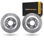 For Kia Sorento 2015 16 17 18 19 2020 Rotors Silver Drilled And Slotted New. Price: $263.87.