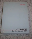 1994 Acura Integra Coupe Sedan Shop Service Repair Manual Rs Ls Gs-r 1.8L Used. Price: $195.92.